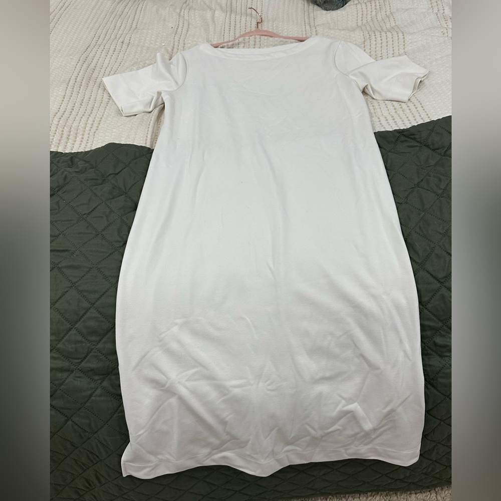 white midi dress